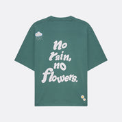 T-shirt unissexo da marca 30Fied, em tom verde. Modelo oversized de manga curta, com bordados e estampados diferenciadores. Confecionada em tecido macio, com acabamento de alta qualidade.